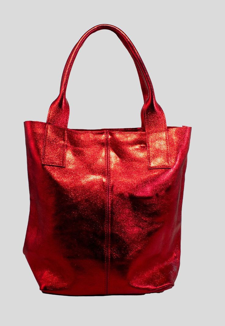 Cartera cuero saca brillo Rojo-1