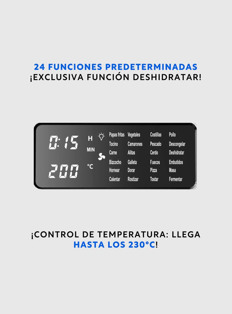 Horno Freidora de Aire Air Fryer Gourmet Pro 20 L EasyWays-2