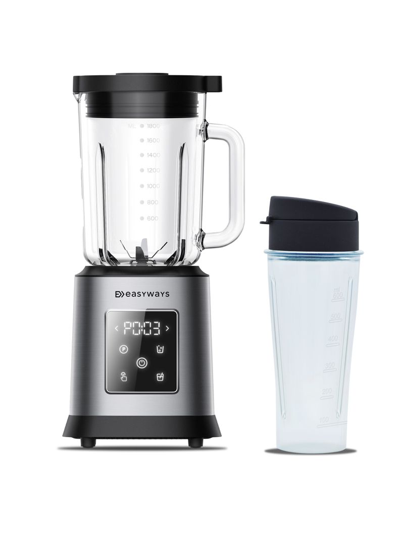 Licuadora PowerBlend 1,8 Litros EasyWays + Vaso to GO Negro