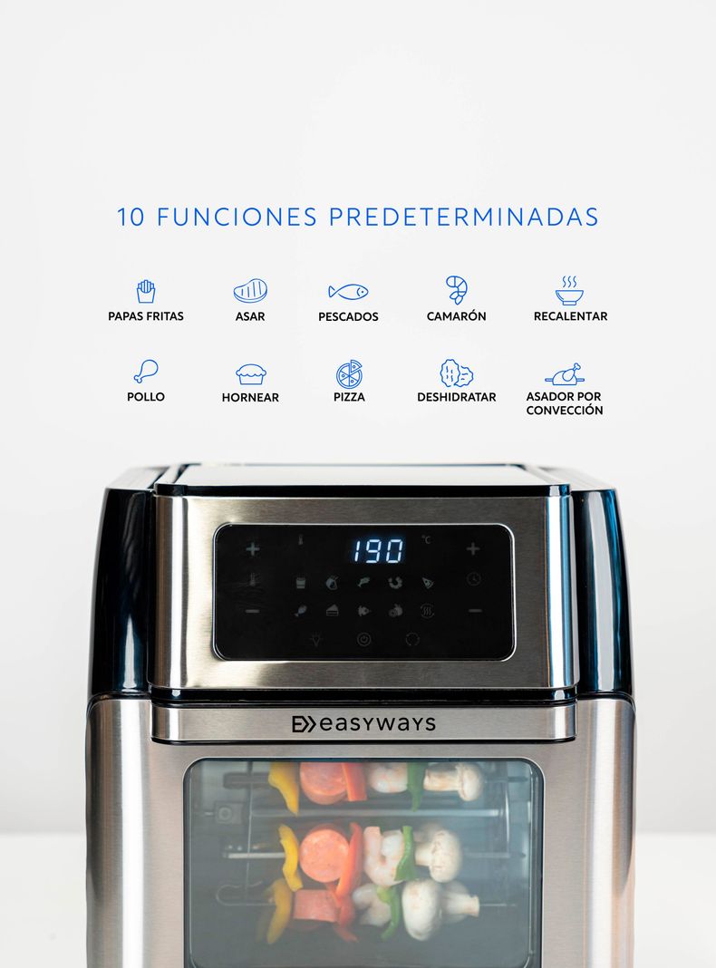 Freidora de Aire Air Fryer Full 10 L EasyWays-2