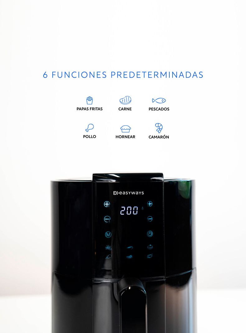 Freidora de Aire Air Fryer Fast 1,8 L EasyWays-3
