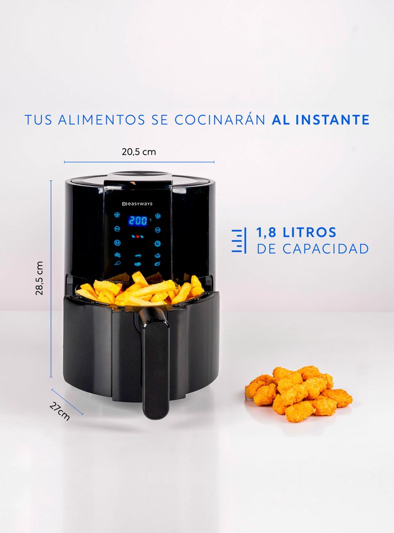 Freidora de Aire Air Fryer Fast 1,8 L EasyWays-4