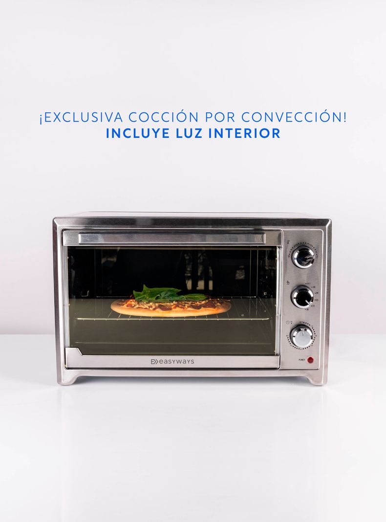 Horno eléctrico Oven Master 45 L + Convección y Spiedo-5