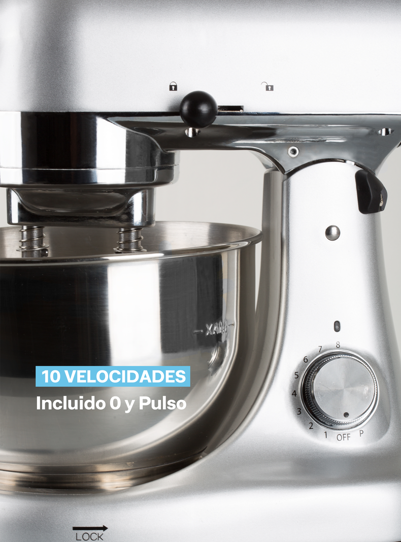 Batidora de Pedestal Hook Mixer Rojo 4,7 Lt EasyWays-4