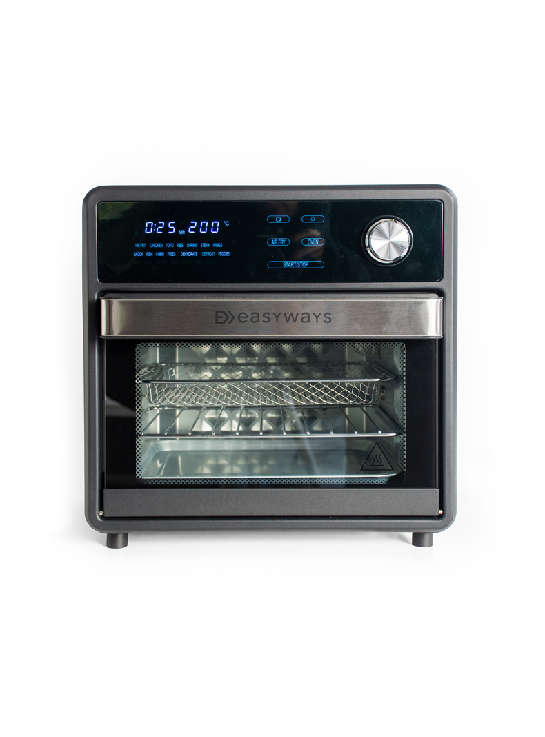 Freidora de Aire Horno Air fryer Crunch 15 L EasyWays Negro