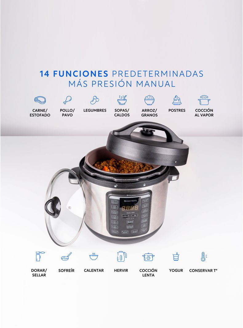 Olla de Cocción Fast Pot 7.6 L Ceramic+ EasyWays-1