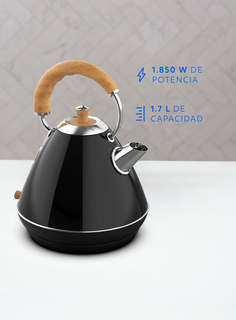 Hervidor Design Negro 1,7 L EasyWays-3