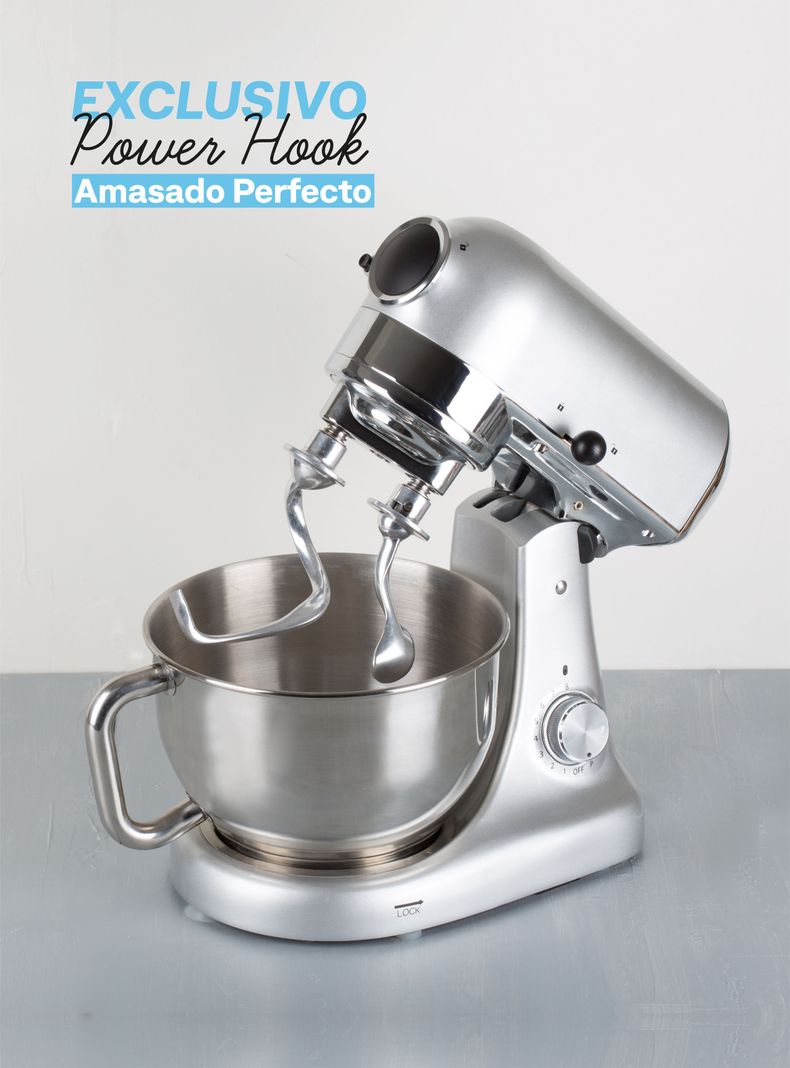 Batidora de Pedestal Hook Mixer Silver 4, 7Lt EasyWays-5