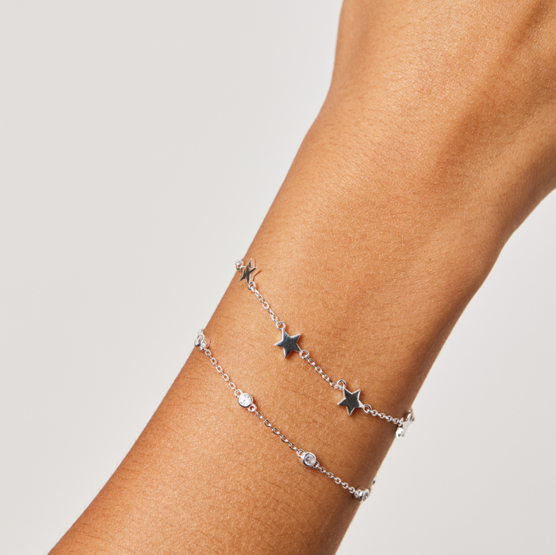PULSERA STARS PLATA-1