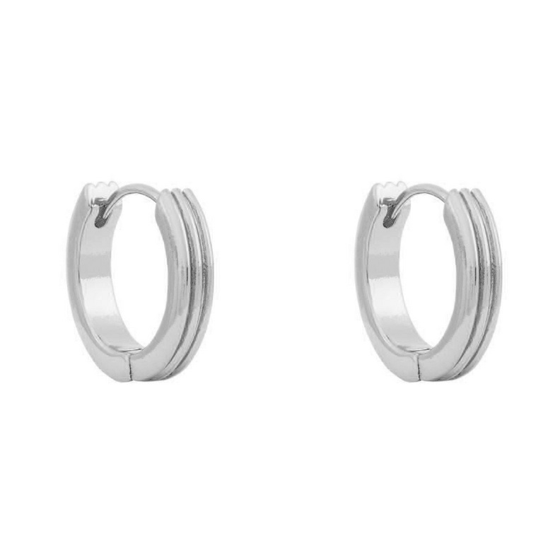 ARGOLLAS BRUNA 20MM BAÑADAS EN ORO BLANCO-0