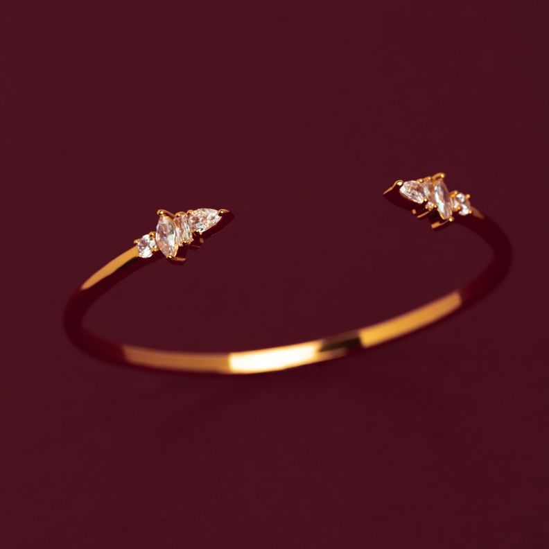Esclava Bling bañada en oro Hadara Joyas-3
