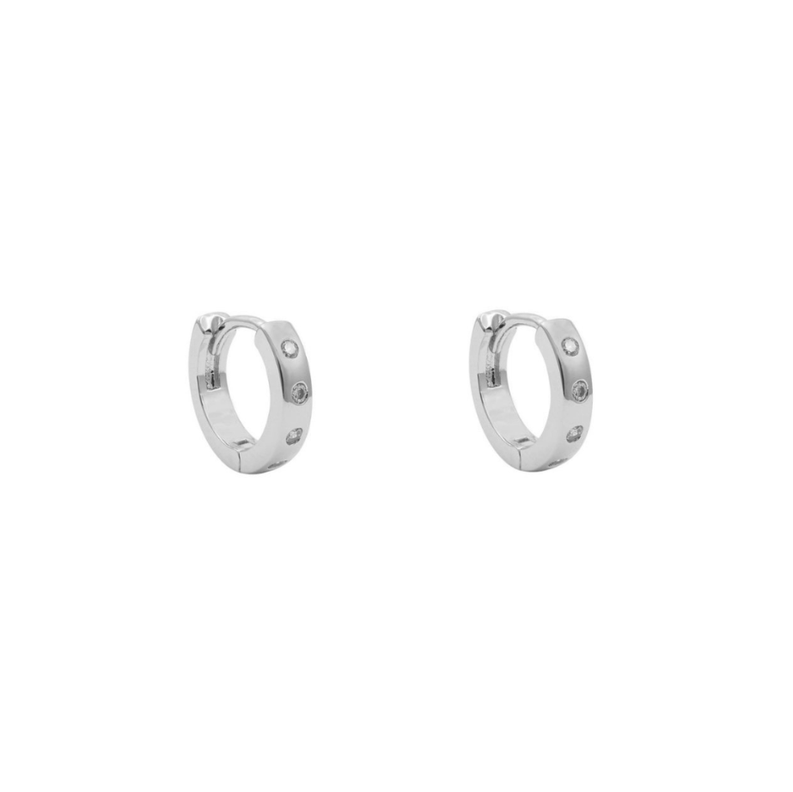 ARGOLLAS KARA 12MM BAÑADAS EN ORO BLANCO-0