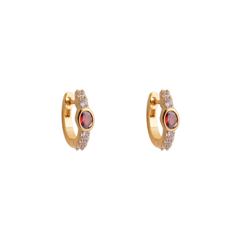 Argollas Charlotte bañadas en Oro Hadara Joyas-0