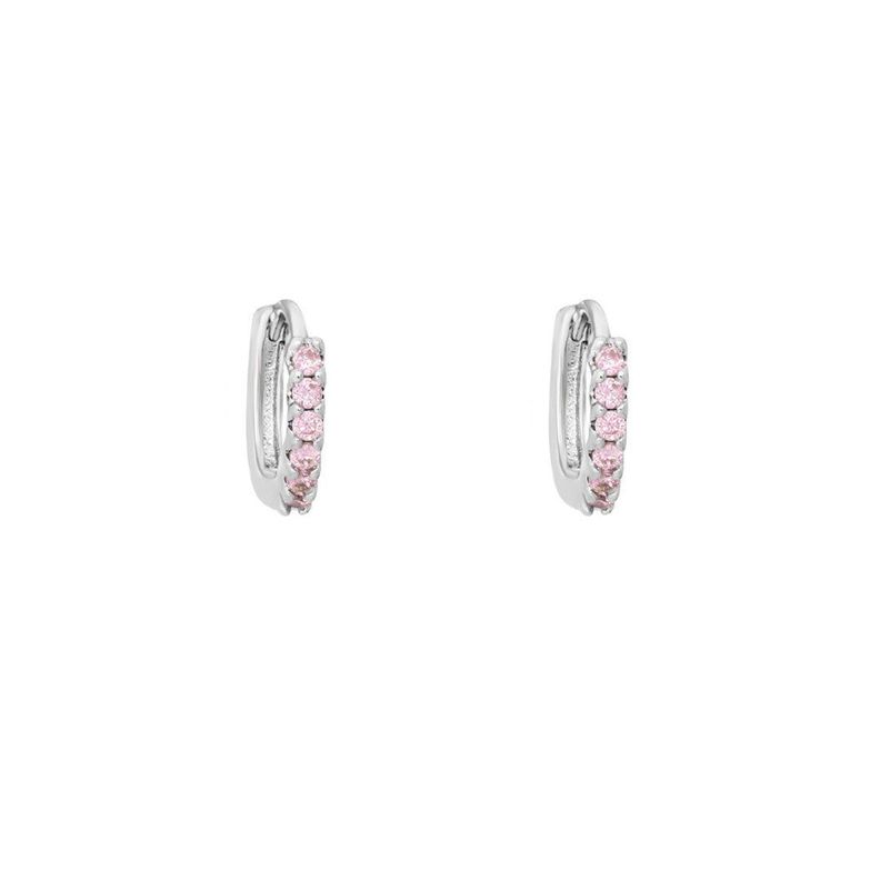 ARGOLLAS POLAR ROSE BAÑADAS EN ORO BLANCO-0