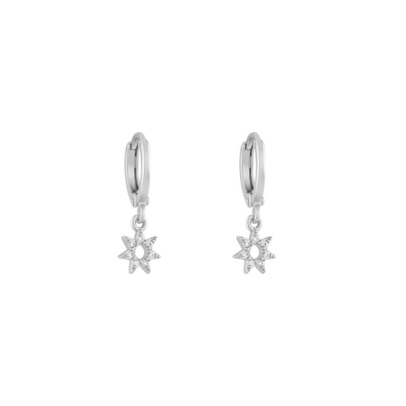 Aros Argollas gala bañados en oro blanco Hadara Joyas-0