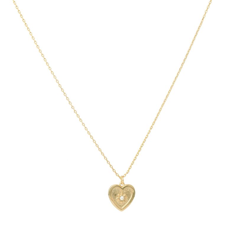 Collar Love bañado en oro Hadara Joyas-0