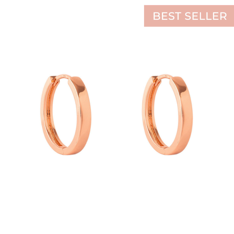 ARGOLLAS LISAS 20MM BAÑADAS EN ORO ROSADO-0
