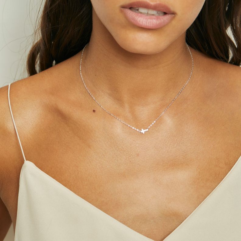 Collar Cruz Plata 925 Boaz Joyas-1