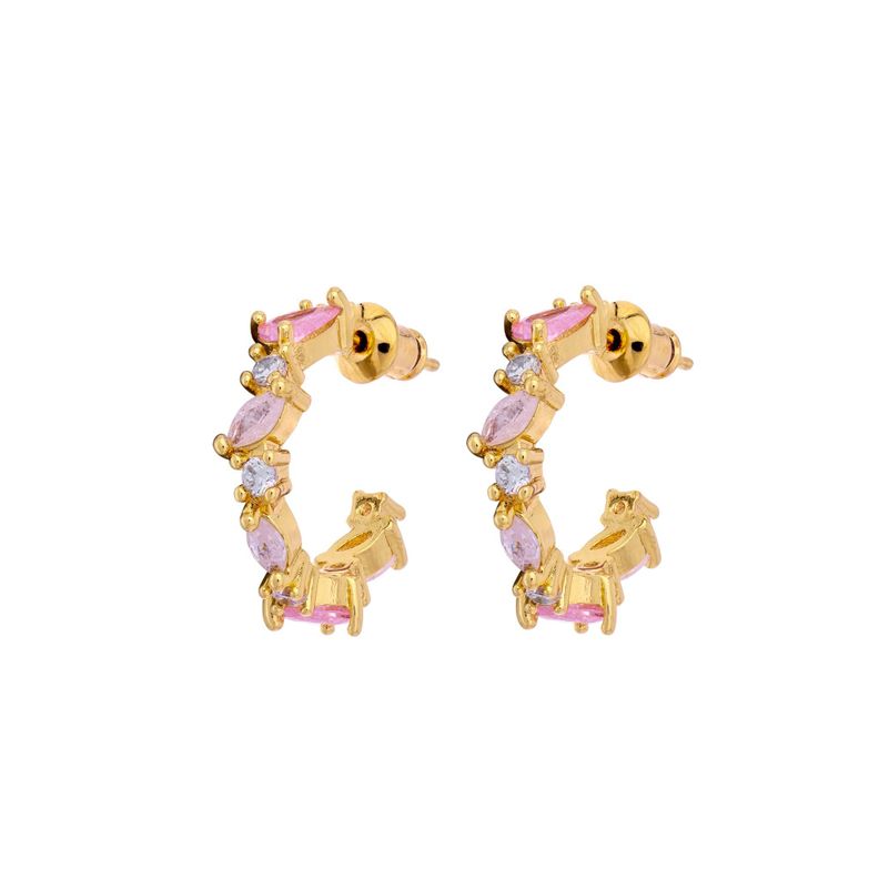 Argollas Klim Gold bañadas en Oro Hadara Joyas-0