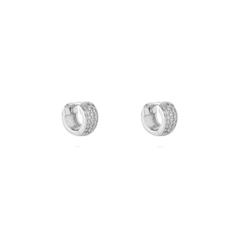 ARGOLLAS ARIA 9MM BAÑADAS EN ORO BLANCO-0