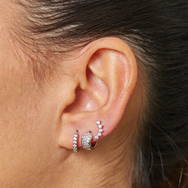 ARGOLLAS ARIA 9MM BAÑADAS EN ORO BLANCO-1