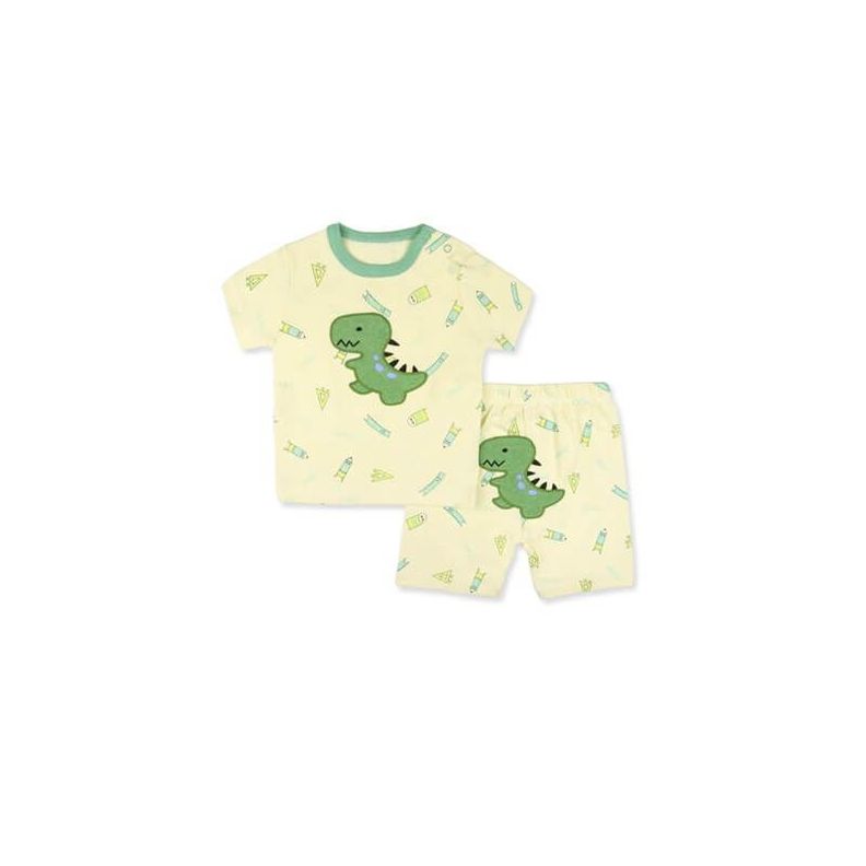 Pijamas Bebe Short + Manga Corta niño-1