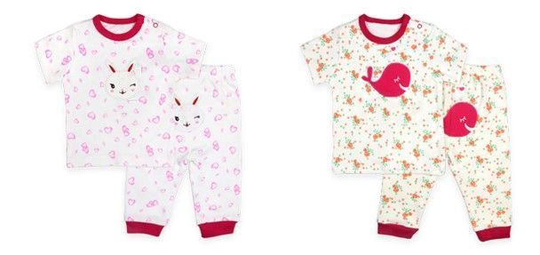 Set 2 Pijamas Conjunto De Algodón Manga Corta para bebes - Niña 24M-0