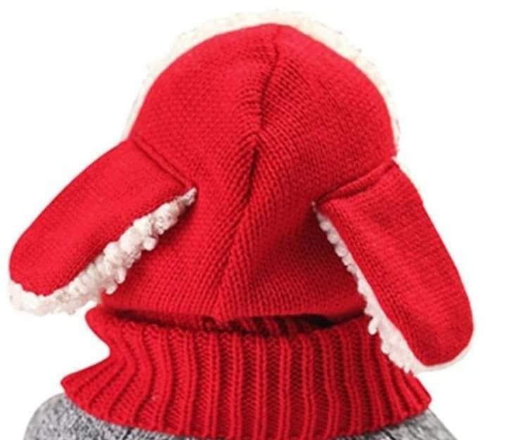 Gorro de Lana para Bebes y Niños Rojo-1