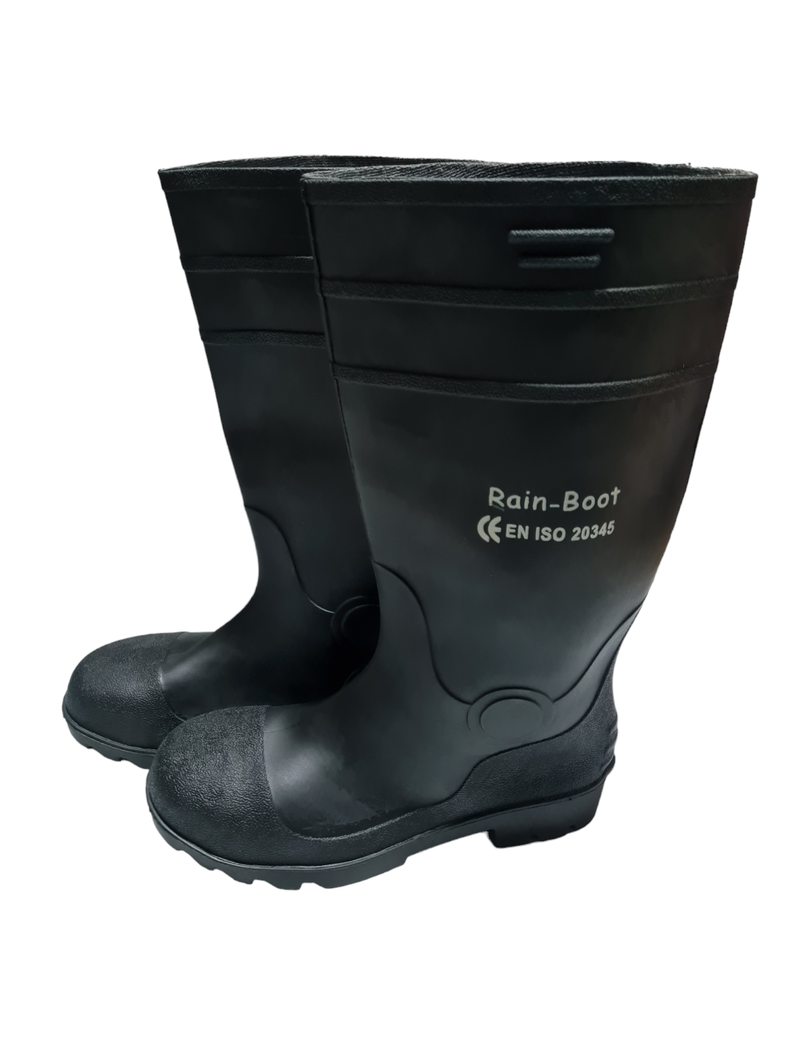BOTAS DE AGUA PVC PUNTA DE ACERO UNISEX-0