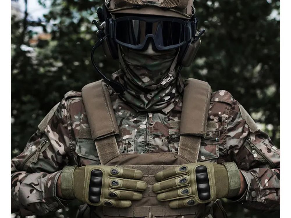 Guantes Tacticos Militares Proteciones Largos Airsoft Paiball Moto-3