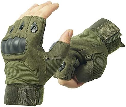 Guantes Tácticos Protecciones Cortos Militar Moto Airsoft Outdoor-5