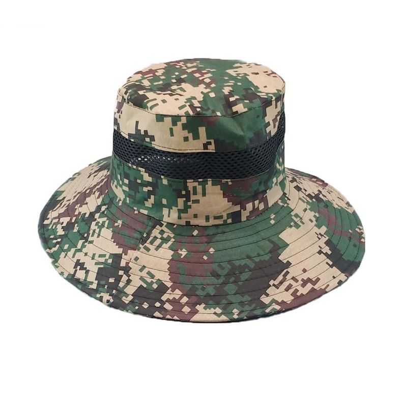 Sombrero Unisex Gorro Pescador Camuflaje Protección Solar-0