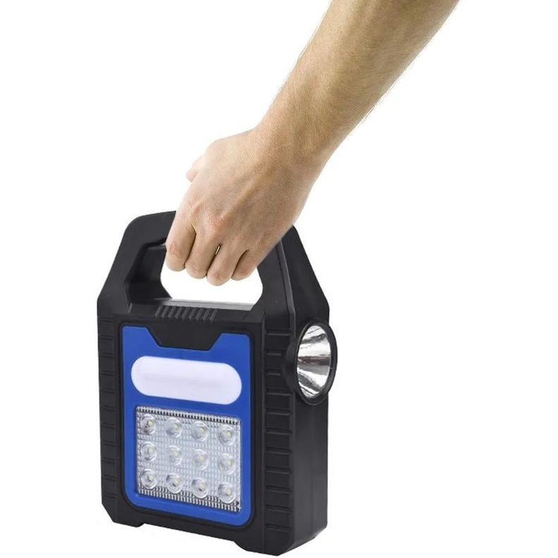 Lampara Linterna Solar Y Recargable Usb Emergencia-1