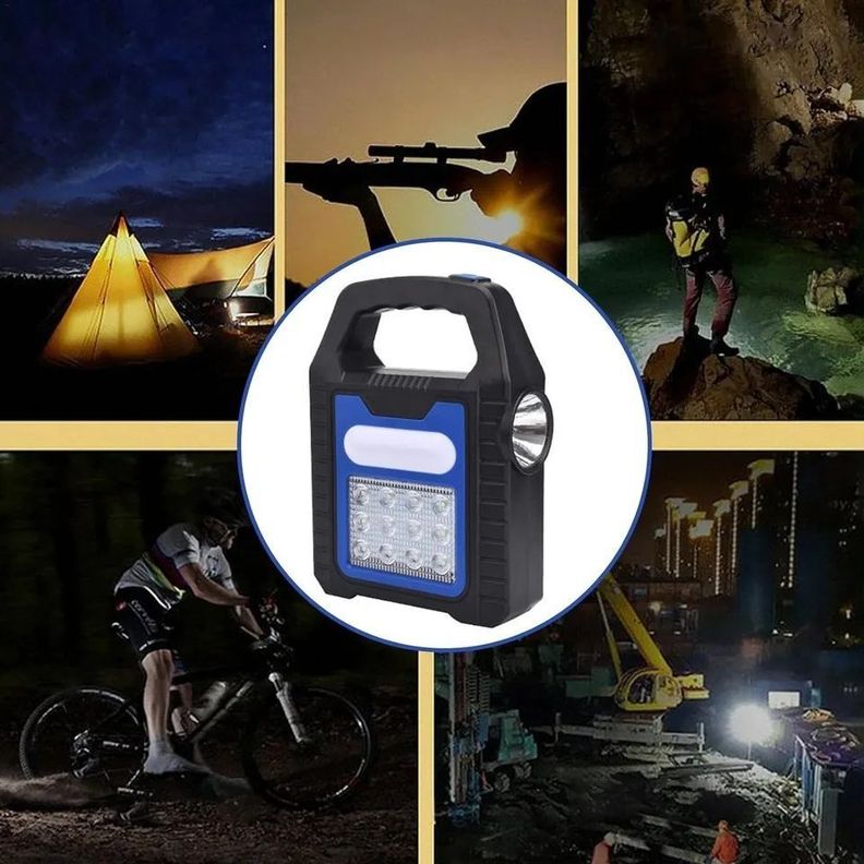 Lampara Linterna Solar Y Recargable Usb Emergencia-4