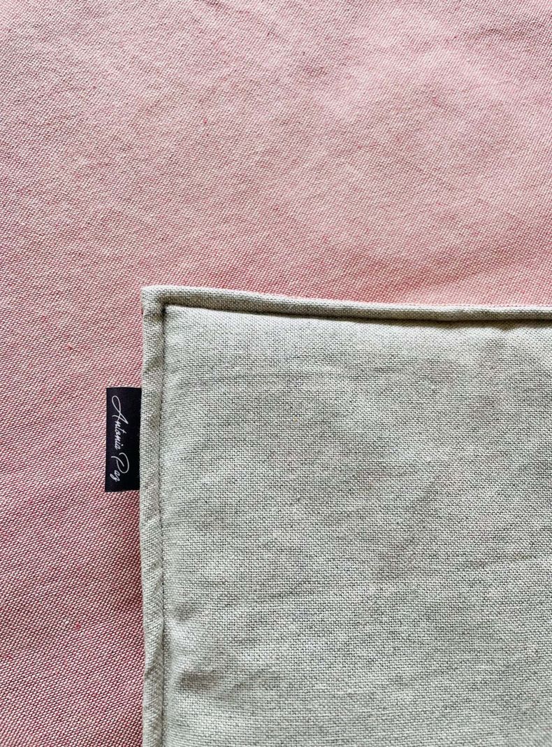 Piecera Duo Palo Rosa/ Gris Claro 250 x 95 cm-4