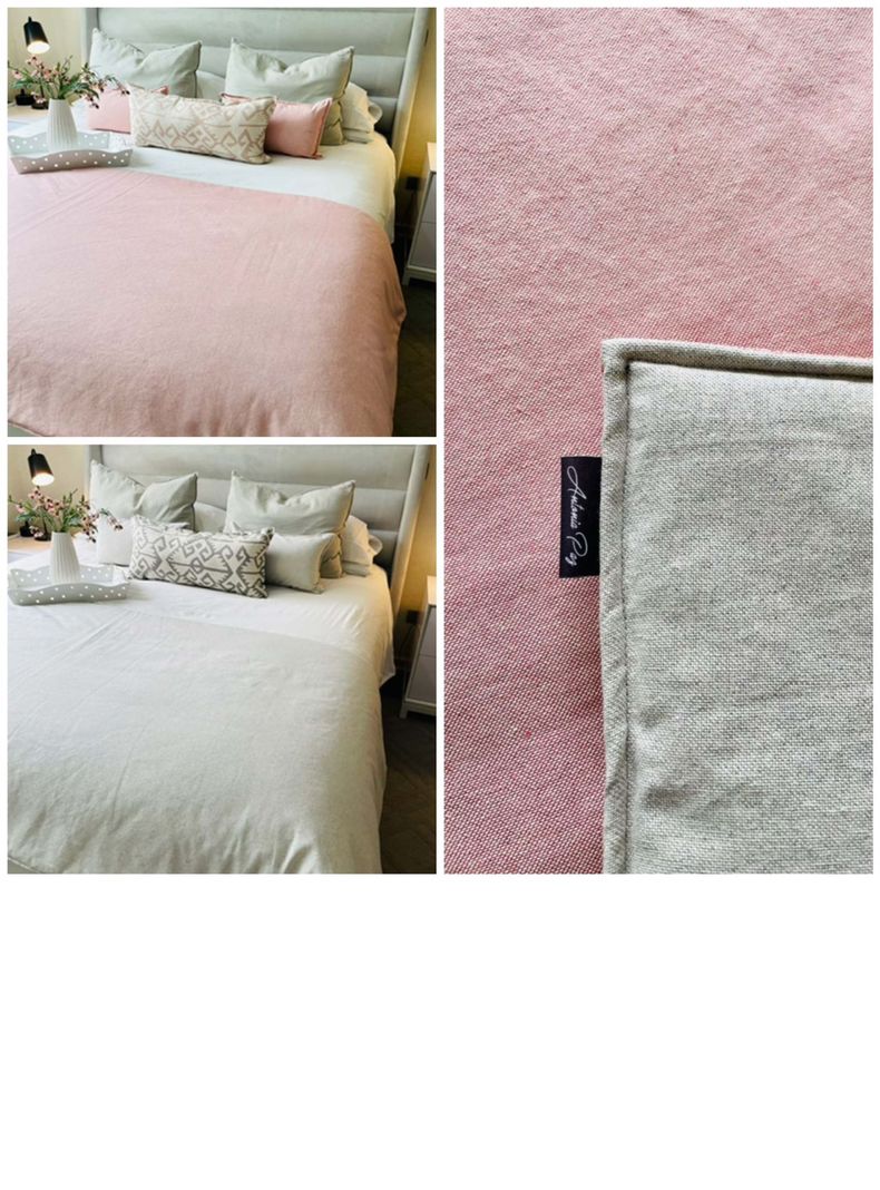 Piecera Duo Palo Rosa/ Gris Claro 250 x 95 cm-5