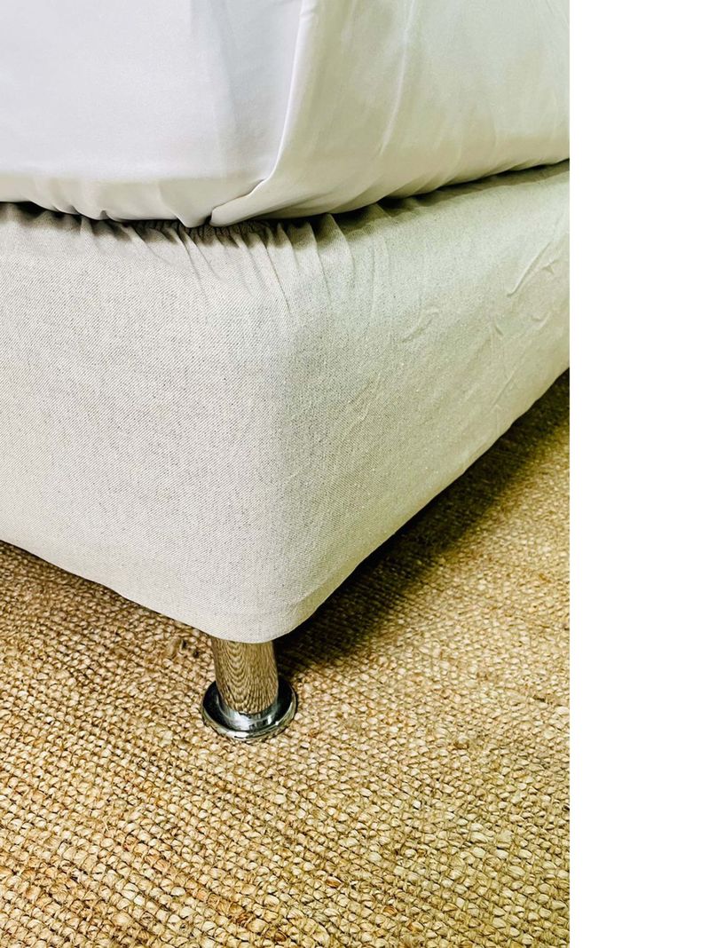 Faldón Elasticado Gris Claro 1.5 Plazas-2