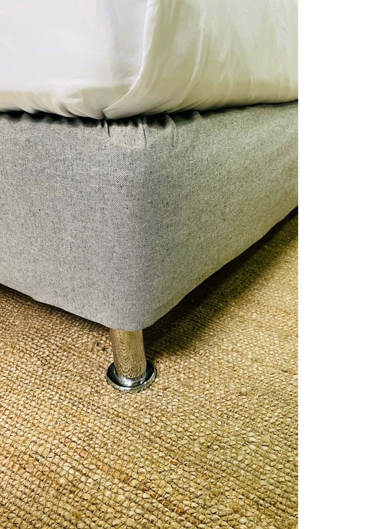 Faldón Elasticado Gris Medio 1.5 Plazas-2