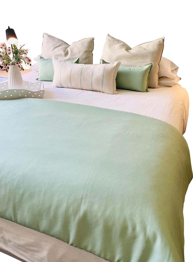 Set Piecera Menta 90 x 260 + 2 cojines 50 x 30 cm Antonia Paz-0