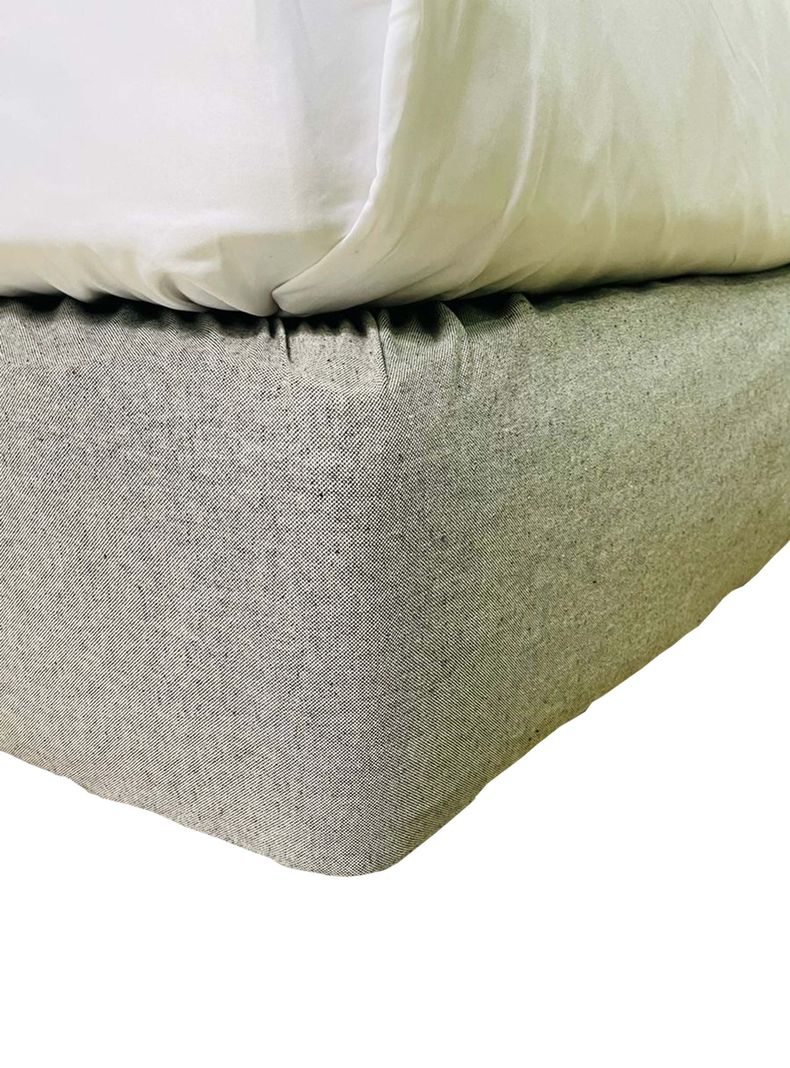 Faldón Elasticado Gris Medio King-1