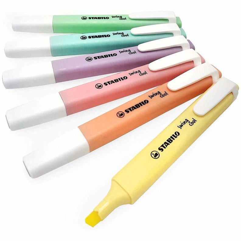 Set 48 Destacadores Stabilo Swing Cool Todos Colores-1
