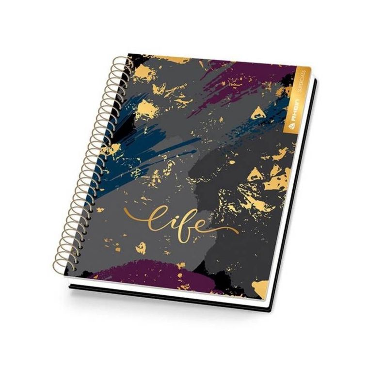 Pack 5 Cuadernos Gold Style Rhein Medio Oficio 150 Hojas-1