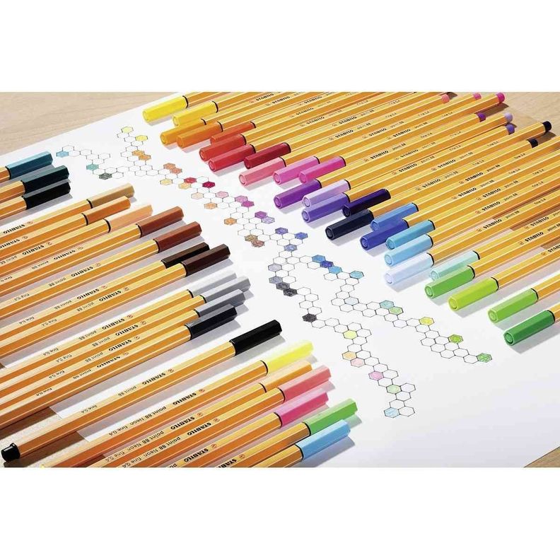 Set 40 Stabilo Point 88 Fineliner Tiralíneas-3