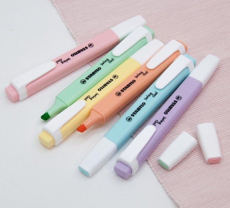 Set 6 Destacadores Swing Cool Pastel Stabilo-3