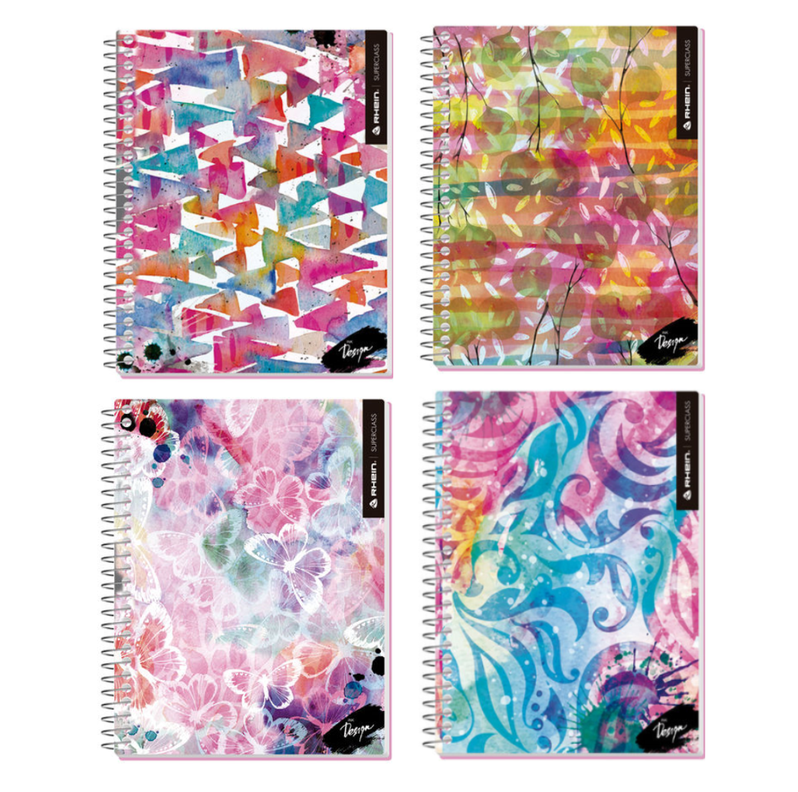 Pack 5 Cuadernos Design Rhein Carta 150 Hojas Tapa Dura-0