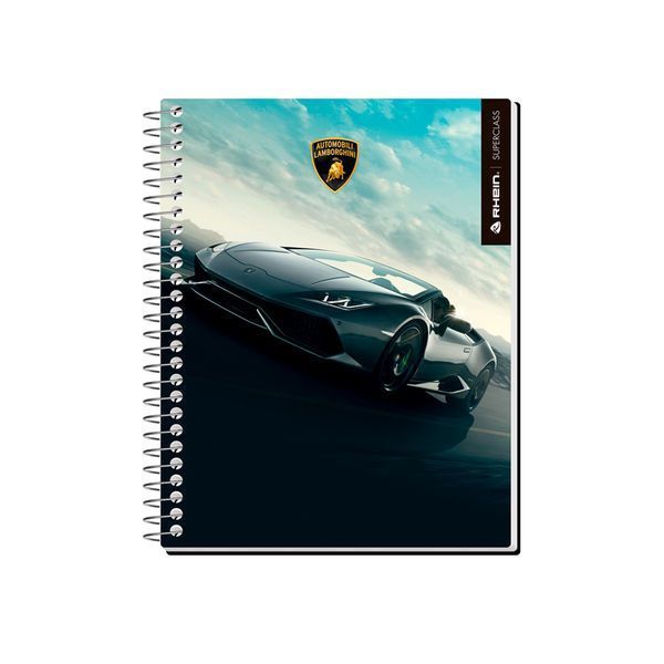 Pack 5 Cuadernos Lamborghini Rhein Carta 120 Hojas Tapa Dura-2