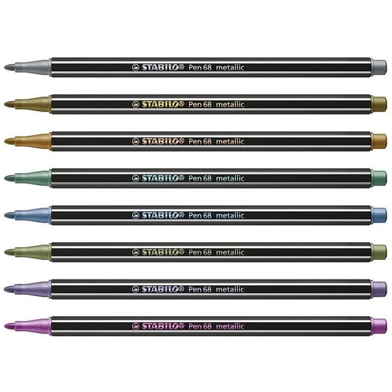 Stabilo 6 Pen 68 Metallic Marcadores Metálicos Caja Metálica-3