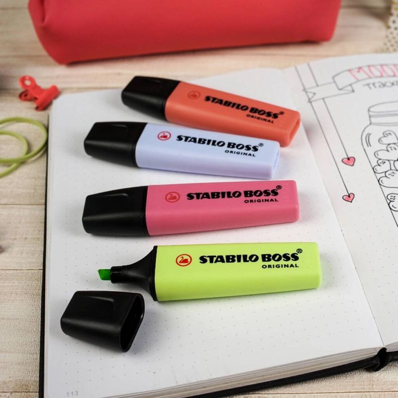Set 4 Destacadores Boss Pasteles Blister-2