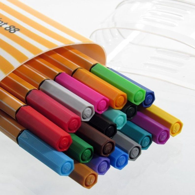 Estuche De 20 Fineliner Point 88 Stabilo Surtidos-1