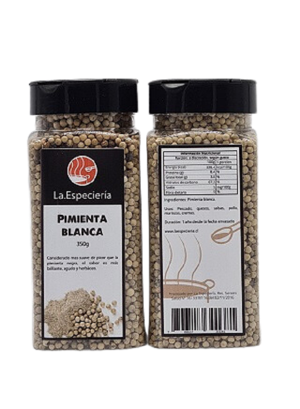 Pimienta Blanca Entera 350g La Especieria-1